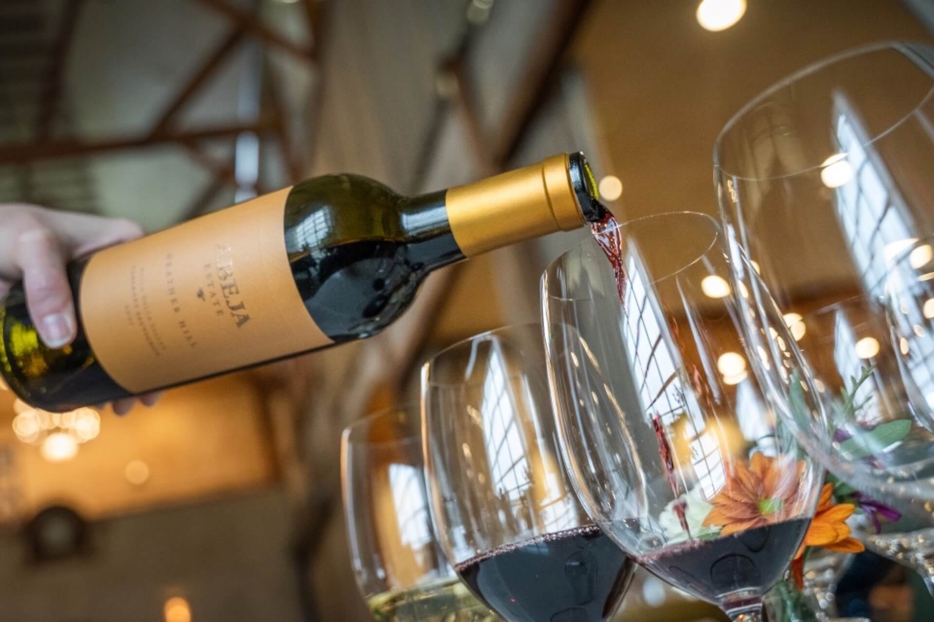 the vineyard in the glass