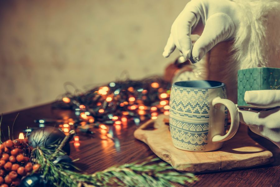 holiday tea with santa