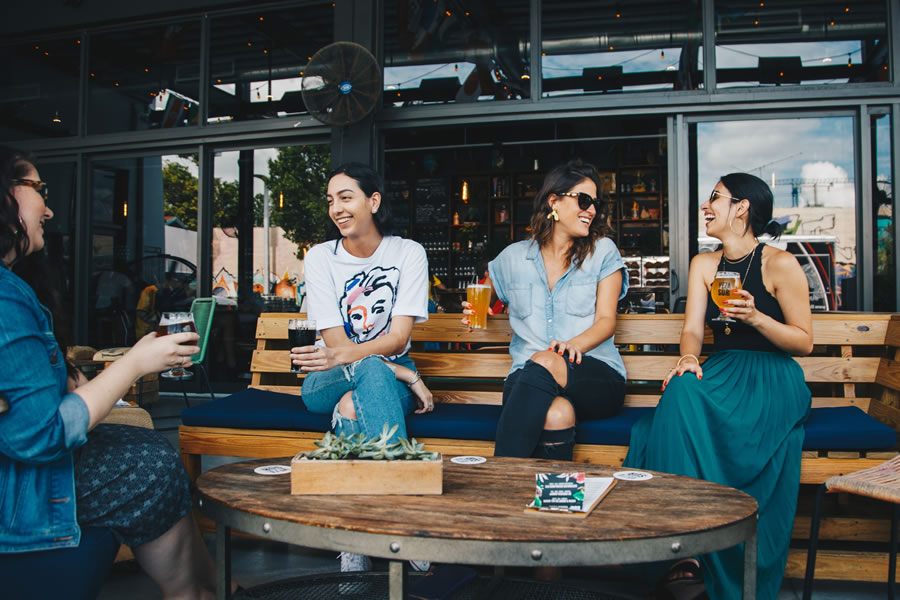 Girls Drinking Beer