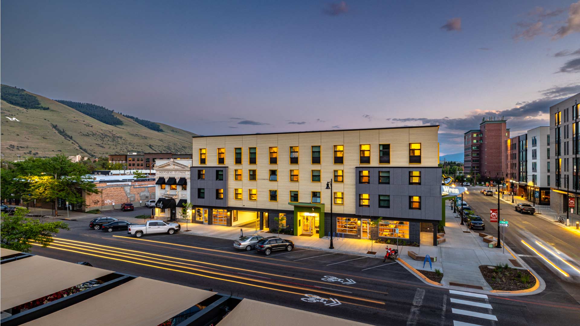 exterior of The Wren Hotel in Missoula Montana