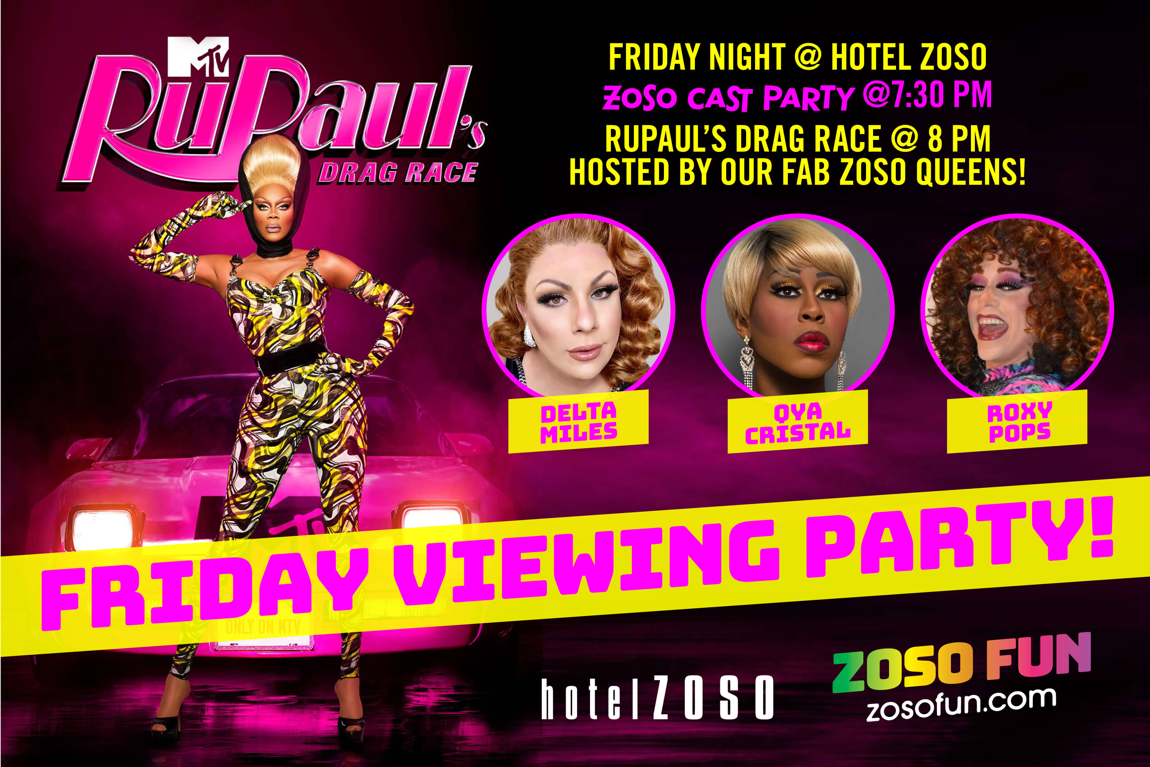 rupaul's drag race viewing party