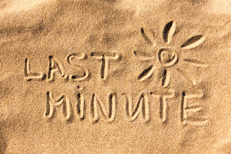 last-minute savings
