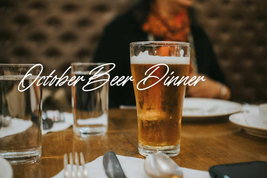 october beer dinner with rooftop brewery